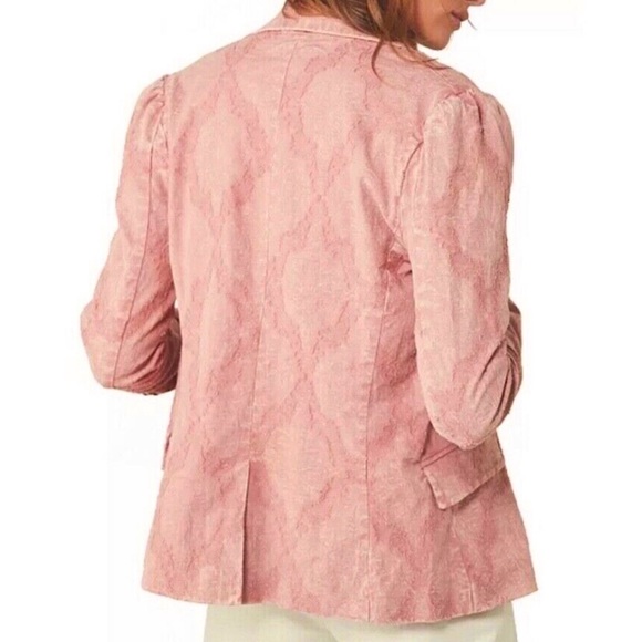 Free People James Vintage Blazer in Washed Pink. Size Small. - Picture 3 of 9